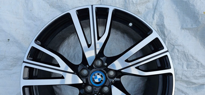 1x Alufelge 20 Zoll 8.5" 5x112 50ET Glanz Schwarz 6857573 BMW I8 Rim Wheel FEL4055089180ce