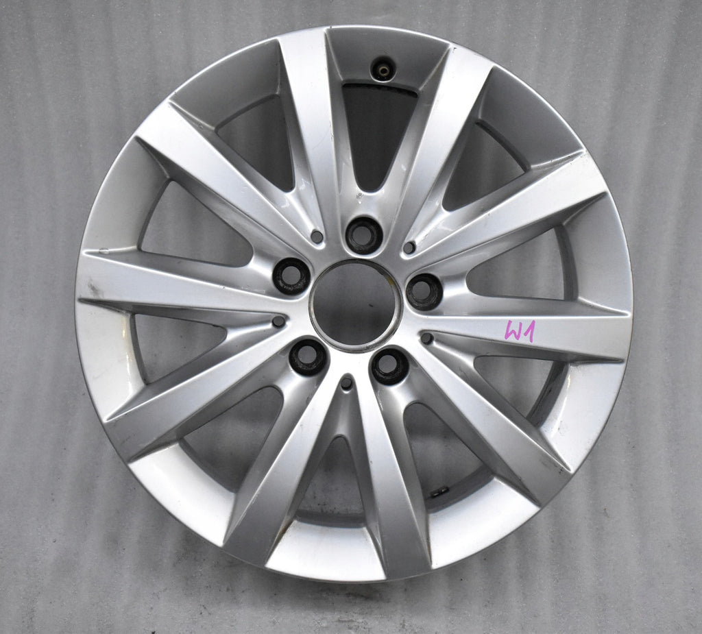 1x Alufelge 16 Zoll 6.5" 5x112 45ET A2464010202 Mercedes-Benz W176 Rim Wheel