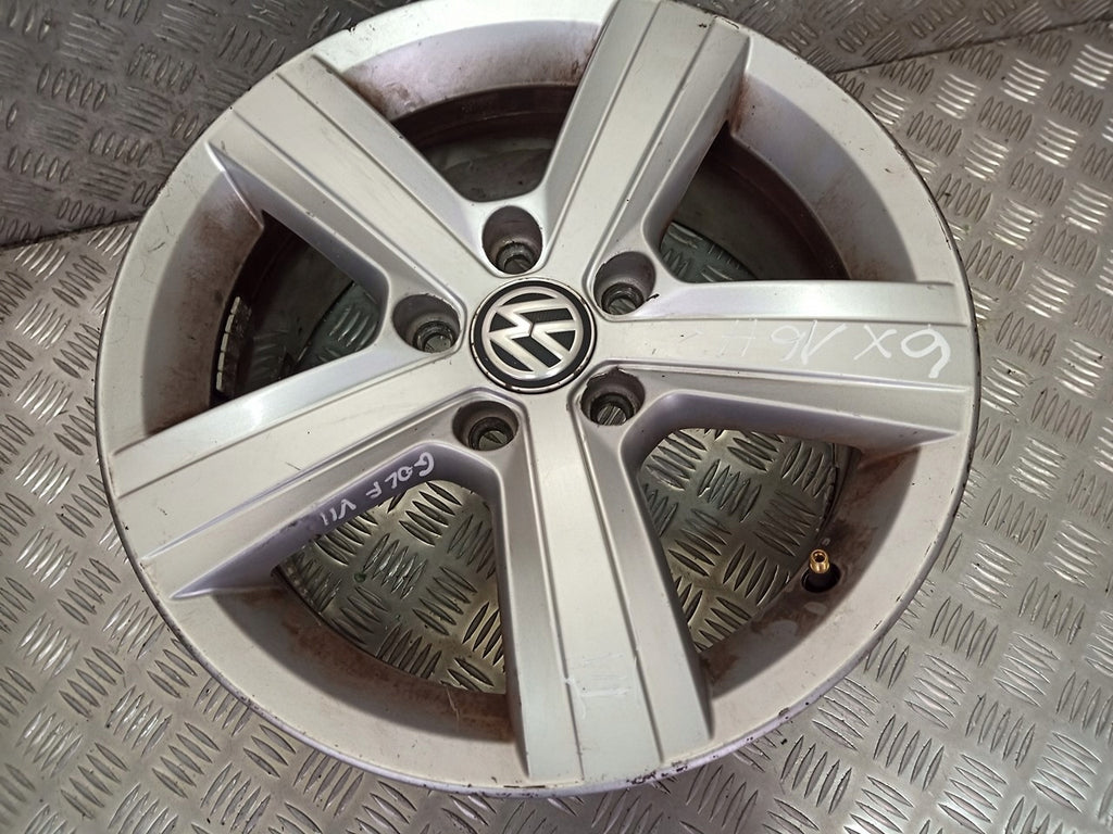 1x Alufelge 16 Zoll 6.0" 5x112 VW Golf VII I Rim Wheel FEL9760072361ys