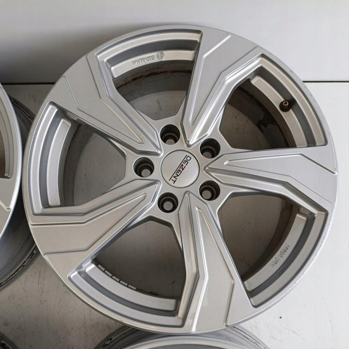 4x Alufelge 17 Zoll 7.5" 5x112 46ET Glanz Silber Audi I Rim Wheel FEL6718494606ac