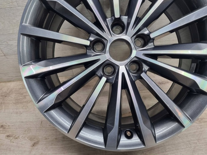 1x Alufelge 18 Zoll 7.0" 5x112 45ET Glanz Graphit 57A601025N Mg Karoq Rim Wheel FEL5554267838oi