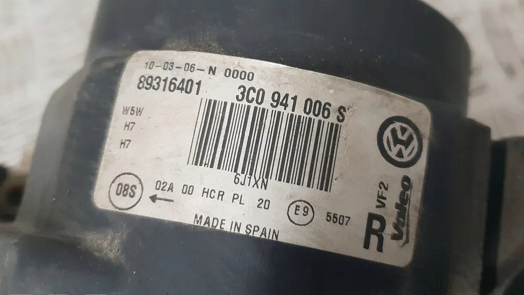 Frontscheinwerfer VW Passat Variant 3C0941006S Rechts Scheinwerfer Headlight SCH9558740192oq
