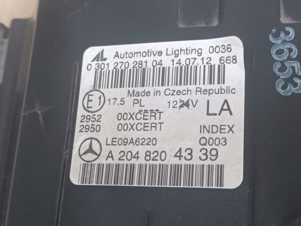 Frontscheinwerfer Mercedes-Benz W204 A2048204339 Links Scheinwerfer Headlight SCH1683248009ba