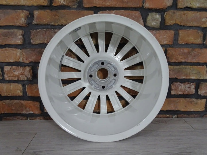 1x Alufelge 16 Zoll 7.0" 4x100 37ET Glanz Weiß 403007684R Mg Twingo Iii FEL4314004653ta