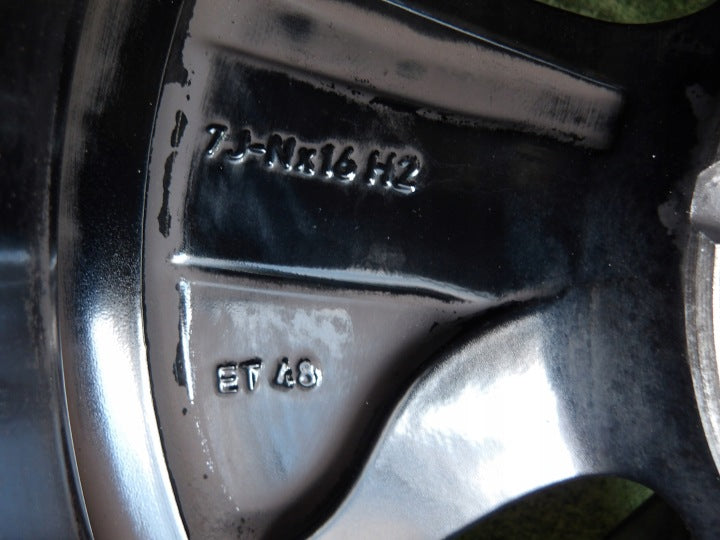 1x Alufelge 16 Zoll 7.0" 5x112 48ET Schwarz 5H0601025AG VW Golf VIII Touran FEL4189306888sh