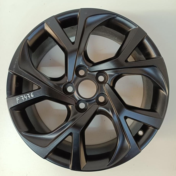 1x Alufelge 18 Zoll 7.0" 5x114.3 50ET Matt Schwarz PW457-10003 Toyota C-Hr FEL1794684806yd