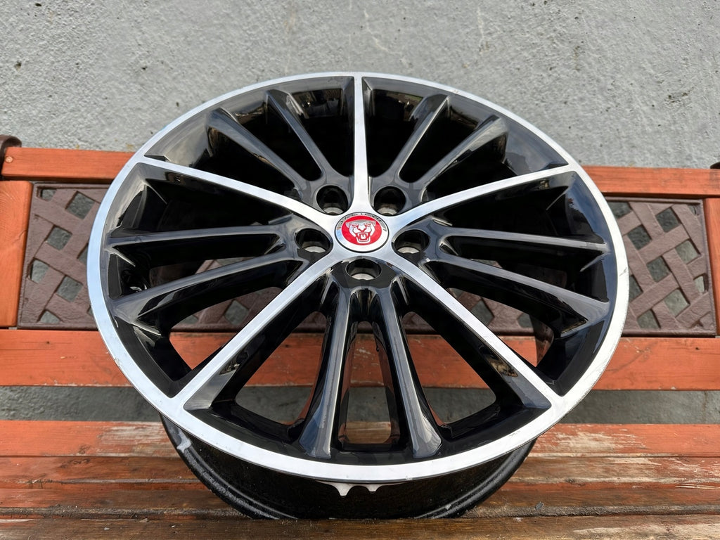 1x Alufelge 19 Zoll 7.5" 5x108 45ET Glanz Schwarz GX73-1007-KA Jaguar Xe X760