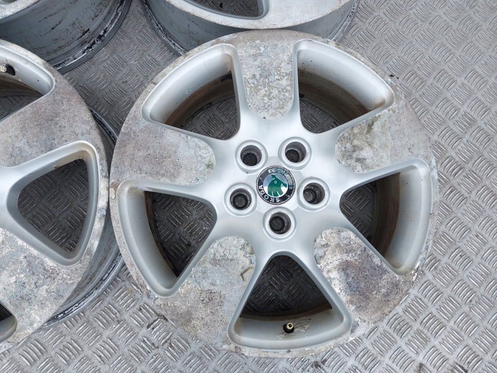 4x Alufelge 17 Zoll 7.0" 5x112 50ET 1Z0601025N Skoda Octavia Ii Rim Wheel FEL9166622338gb