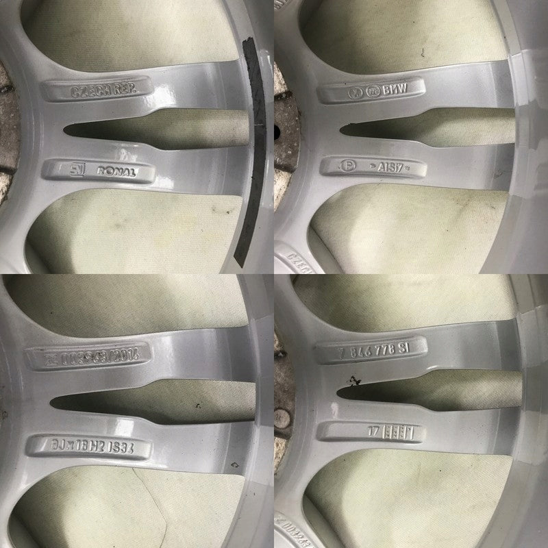 1x Alufelge 18 Zoll 8.0" 5x120 34ET Glanz Silber 7846778 BMW 1 Rim Wheel FEL1741299410gi