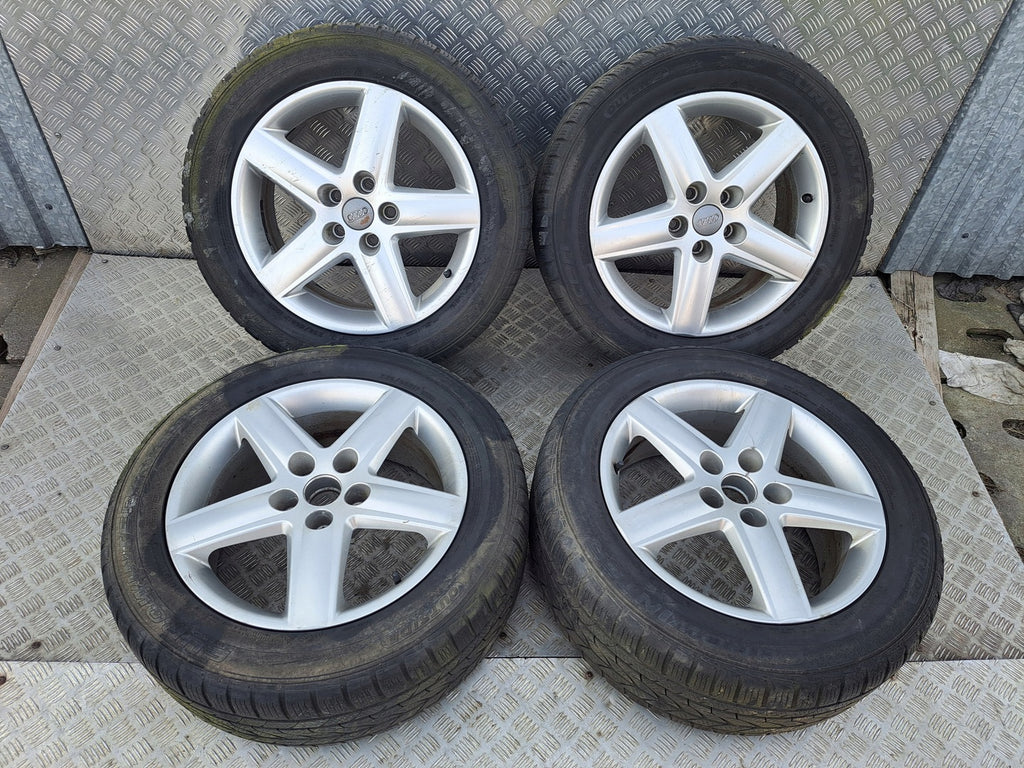 4x Alufelge 17 Zoll 7.5" 5x112 45ET Glanz Silber 8E0601025E Audi Rim Wheel