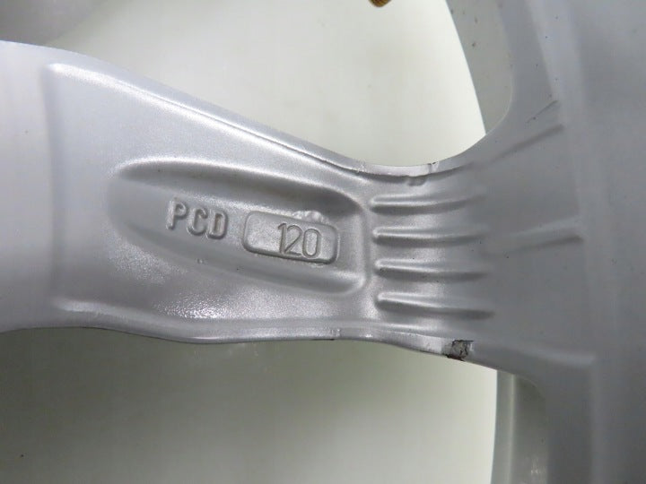 4x Alufelge 17 Zoll 7.5" 5x120 35ET Glanz Silber KBA49355 BMW F10 3 F30 E60 E90 FEL9006713066kb