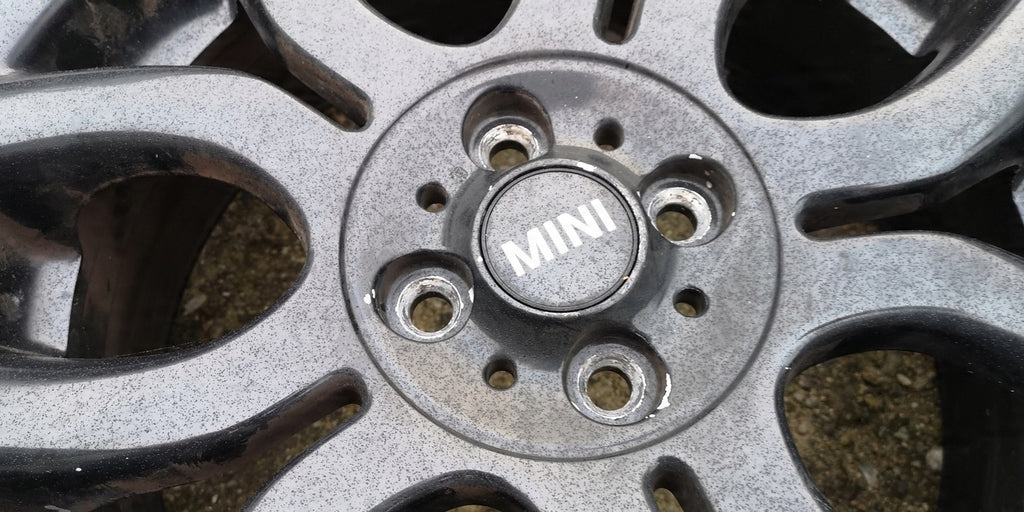 3x Alufelge 17 Zoll 7.0" 4x100 48ET Glanz Schwarz 6775801-13 6775685-13 Mini R56