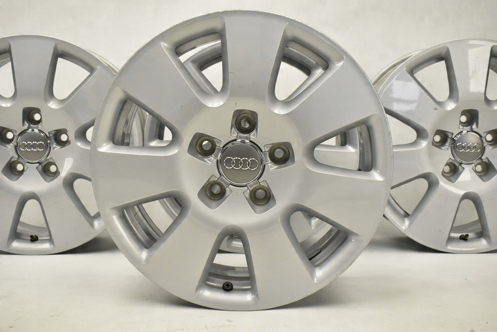 4x Alufelge 18 Zoll 7.5" 5x130 53ET Glanz Silber 4L0601025AF Audi Q7 Rim Wheel