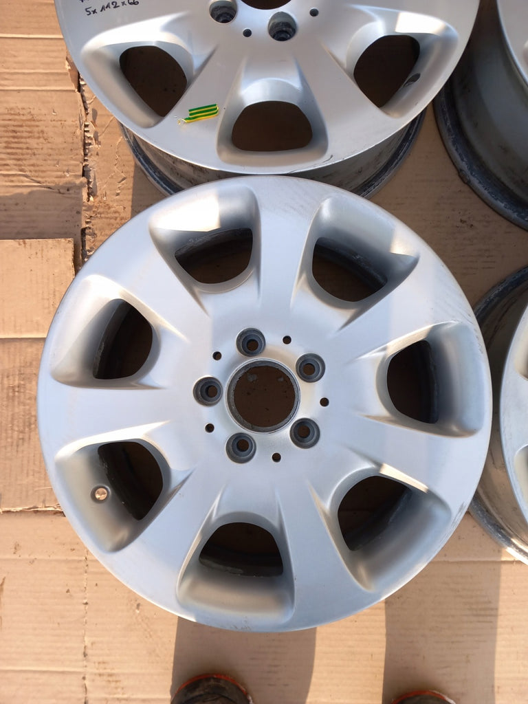4x Alufelge 16 Zoll 7.0" 5x112 31ET Glanz Silber A2044011102 Mercedes-Benz W204 FEL5267643459yq