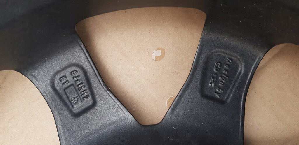 1x Alufelge 15 Zoll 6.0" 4x100 35ET Matt Grau KBA49524 Kia Rim Wheel