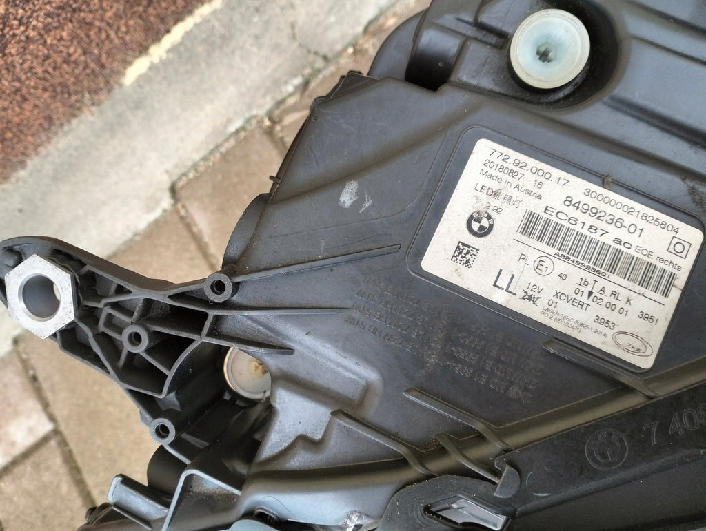 Frontscheinwerfer BMW 7 G11 G12 8499236-01 LED Rechts Scheinwerfer Headlight SCH7094039431it