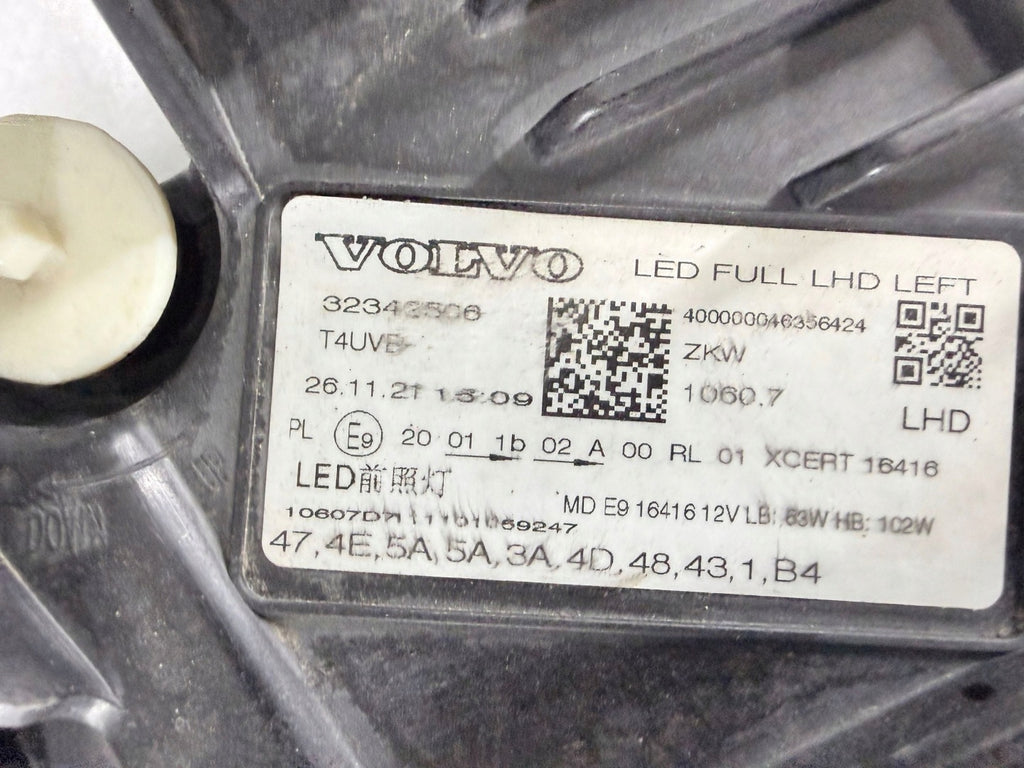 Frontscheinwerfer Volvo Xc60 I 32342506 LED Links Scheinwerfer Headlight SCH7763159827ax