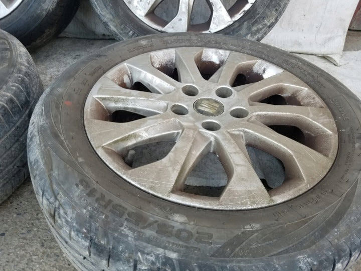 4x Alufelge 16 Zoll 6.5" 5x112 46ET 5F0601025A Seat Leon Rim Wheel FEL3438404976fn