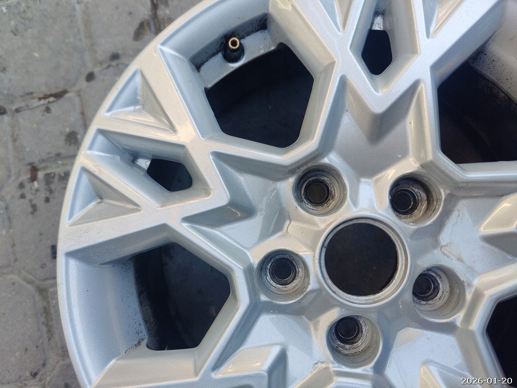 1x Alufelge 16 Zoll 6.5" 5x114.3 50ET Glanz Silber 52910-J7AA0 Kia I Rim Wheel FEL2218972318wy