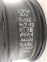 Load image into Gallery viewer, 1x Alufelge 17 Zoll 6.5" 5x112 38ET Glanz Schwarz 83A601025AL Audi Rim Wheel FEL6786476469oc