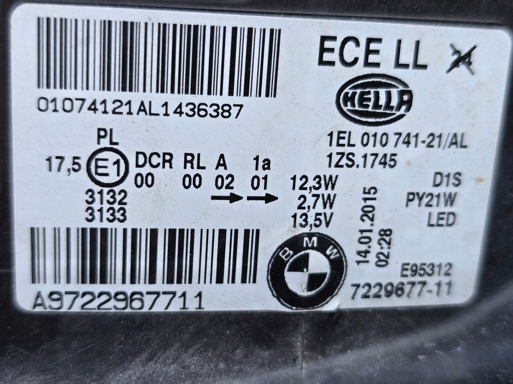Frontscheinwerfer BMW 1 F21 F20 7229677-11 LED Links Scheinwerfer Headlight SCH3907562591tu