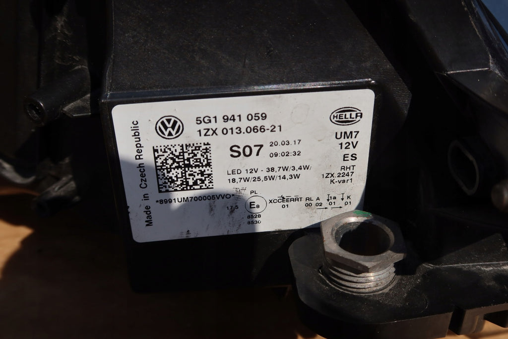 Frontscheinwerfer VW Golf VII 5G1941059 LED Links Scheinwerfer Headlight SCH7154650707hs