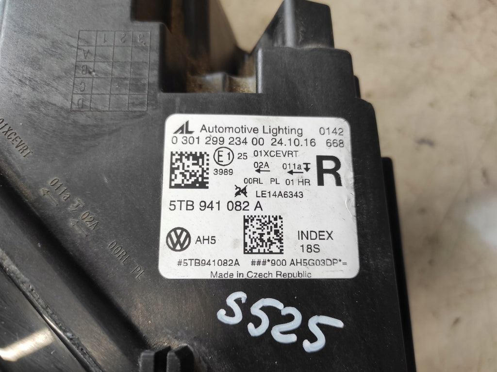 Frontscheinwerfer VW Touran 5TB941082A Full LED Rechts Scheinwerfer Headlight