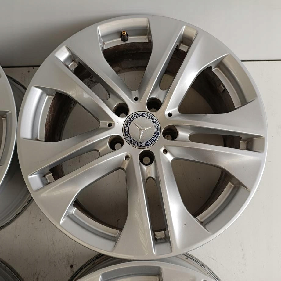 4x Alufelge 17 Zoll 8.0" 5x112 48ET Glanz Grau A2124010902 Mercedes-Benz W212 FEL7877470153tn