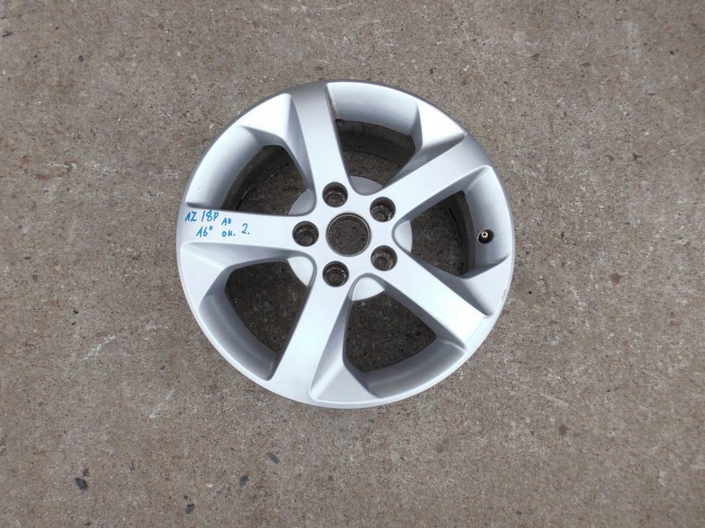 1x Alufelge 16 Zoll 6.5" 5x112 50ET Glanz Silber 1Z0601025AG Skoda Octavia Ii