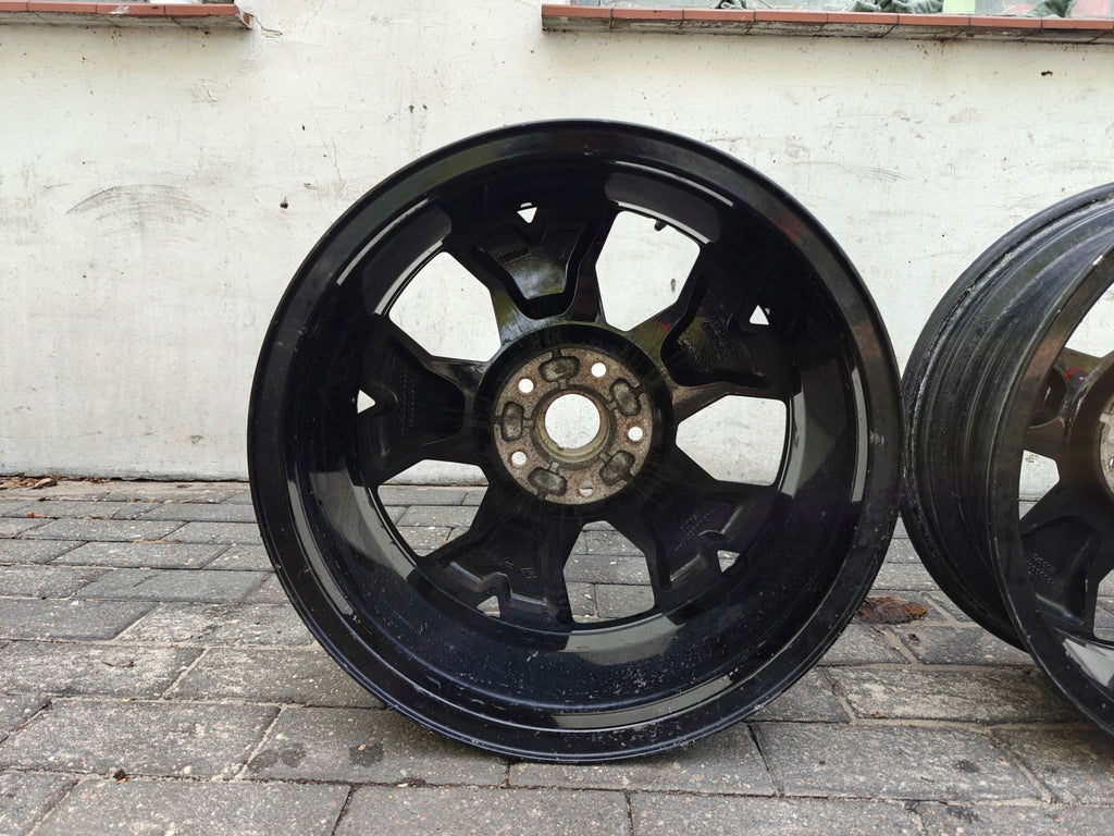 1x Alufelge 17 Zoll 6.5" 5x114.3 50ET Glanz Schwarz 403000531R Renault Rim Wheel FEL8048134076hn
