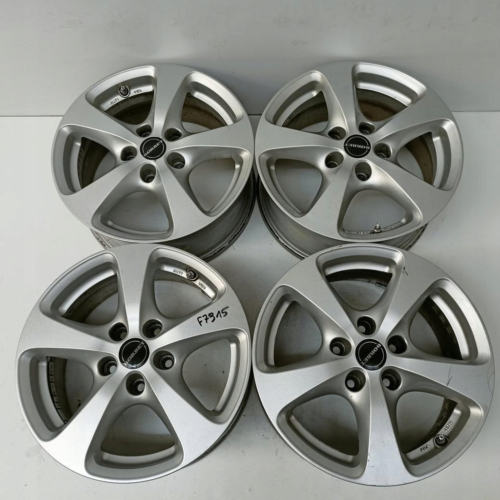 4x Alufelge 16 Zoll 7.0" 5x114.3 40ET Silber Hyundai I Rim Wheel FEL3760533006zj