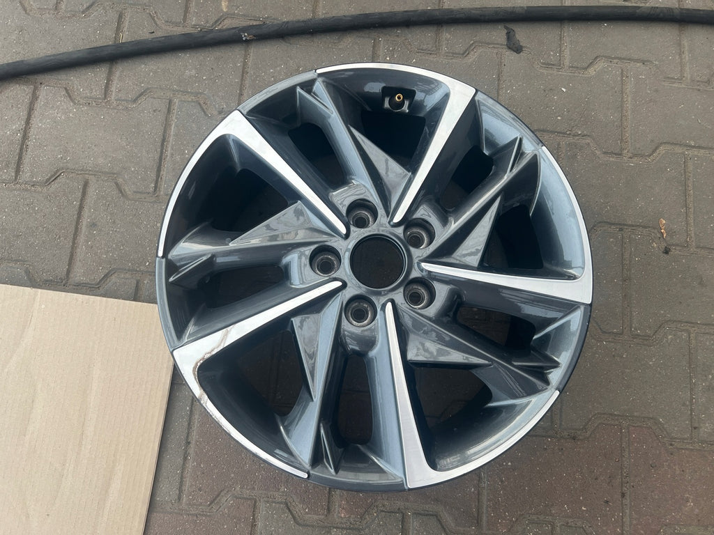 1x Alufelge 17 Zoll 7.0" 5x114.3 53ET Glanz Graphit 52910-G4700 Hyundai I30 Mg