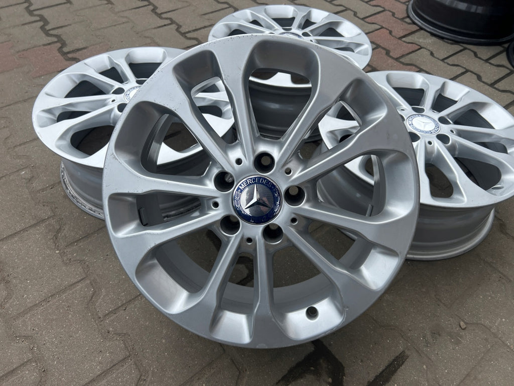 4x Alufelge 17 Zoll 6.5" 5x112 Glanz Silber A156401170 Mercedes-Benz Gla FEL9270532537dg