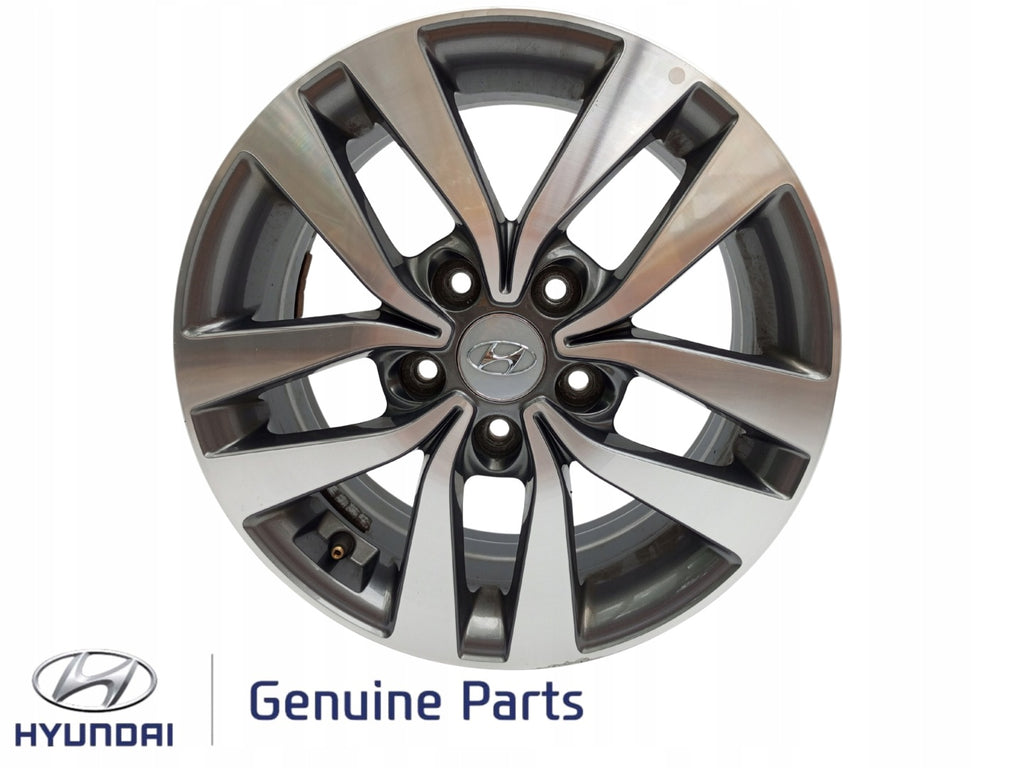 1x Alufelge 16 Zoll 6.5" 5x114.3 50ET Glanz 52910-G4200 Hyundai I30 Iii FEL2508023845bm