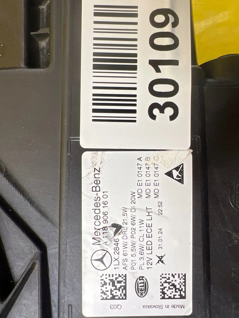 Frontscheinwerfer Mercedes-Benz Cla A1189061601 LED Rechts Headlight SCH1372546836fe