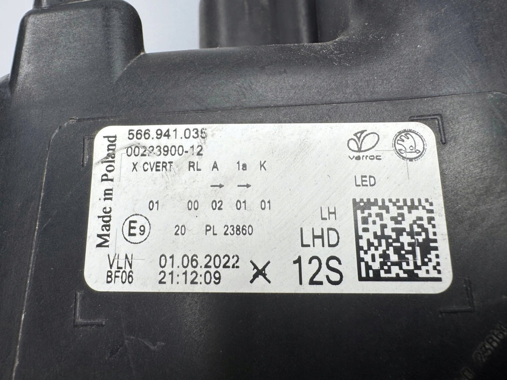 Frontscheinwerfer Skoda Kodiaq 566941035 LED Links Scheinwerfer Headlight SCH1510054893gm