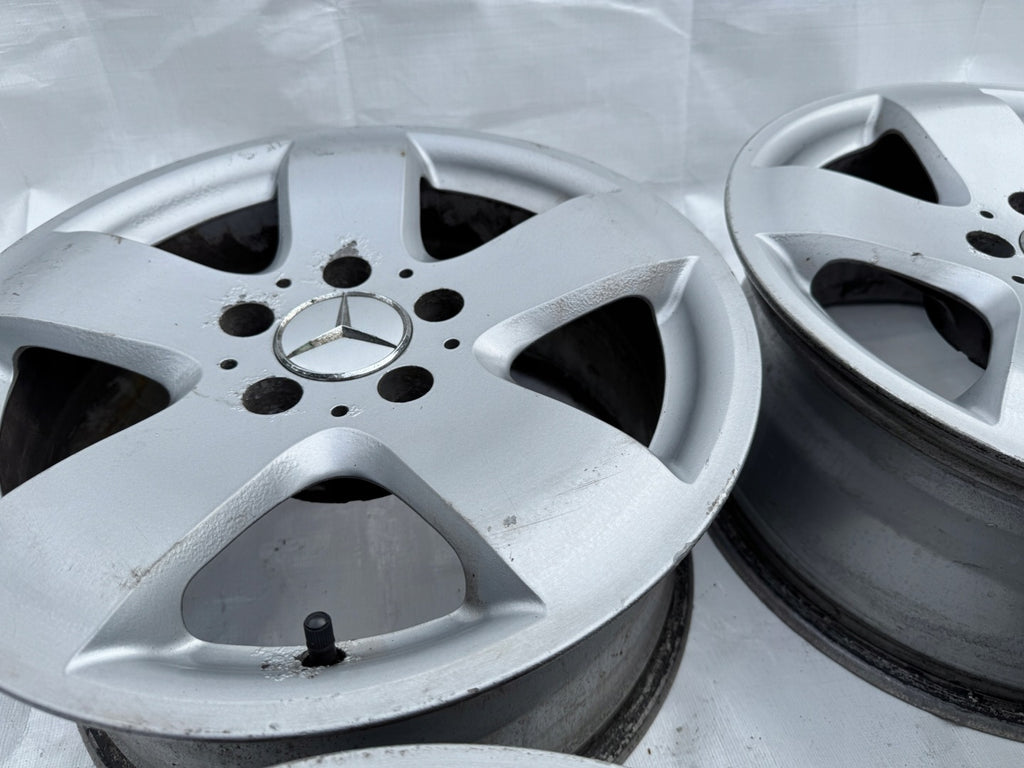 4x Alufelge 16 Zoll 7.5" 5x112 37ET Glanz Silber Mercedes-Benz Rim Wheel FEL3262861584sj
