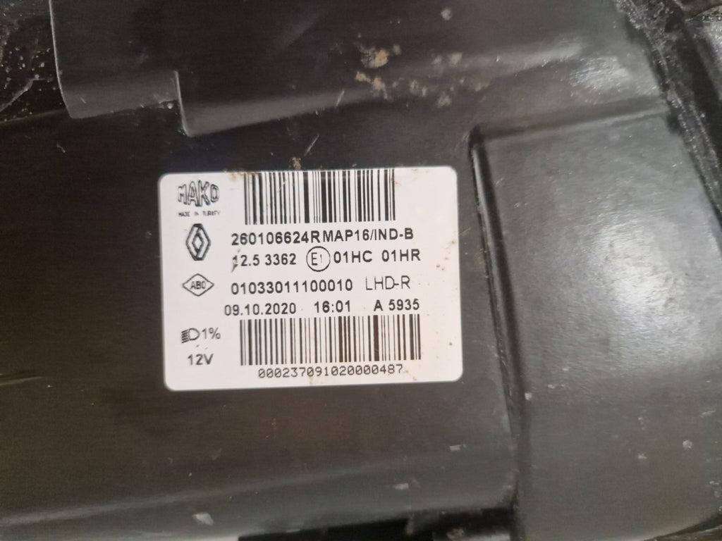 Frontscheinwerfer Renault Clio 260106624R Rechts Scheinwerfer Headlight SCH5537410636iy
