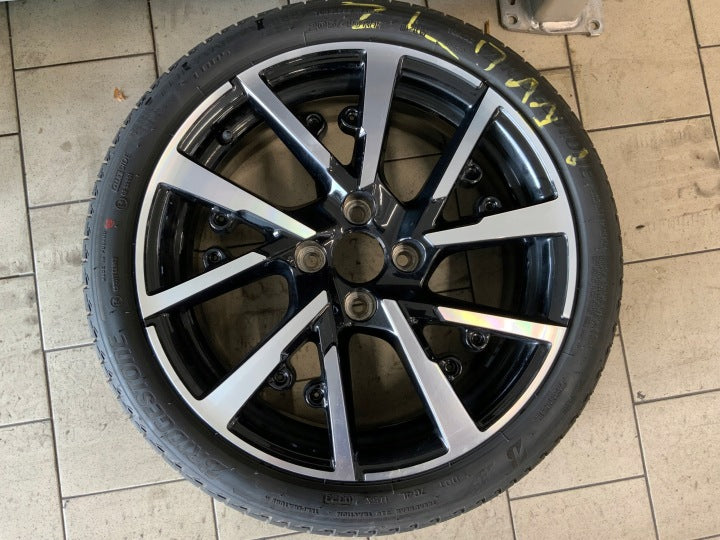 1x Alufelge 17 Zoll 7.0" 4x108 32ET Glanz Schwarz 9825165080 Peugeot Rim Wheel FEL7951159731xm