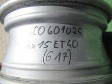 Load image into Gallery viewer, 1x Alufelge 15 Zoll 6.0" 5x100 40ET Glanz Silber 6C0601025 VW Polo 6r Rim Wheel FEL4531059659fh