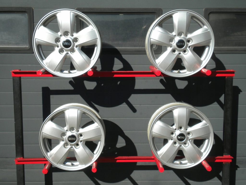 4x Alufelge 15 Zoll 5.5" 5x112 46ET Glanz Silber 6855101 Mini F56 F55 Rim Wheel