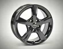 Laden Sie das Bild in den Galerie-Viewer, 1x Alufelge 16 Zoll 6.0&quot; 5x112 48ET Glanz Schwarz 8V0071496 Audi A3 Rim Wheel