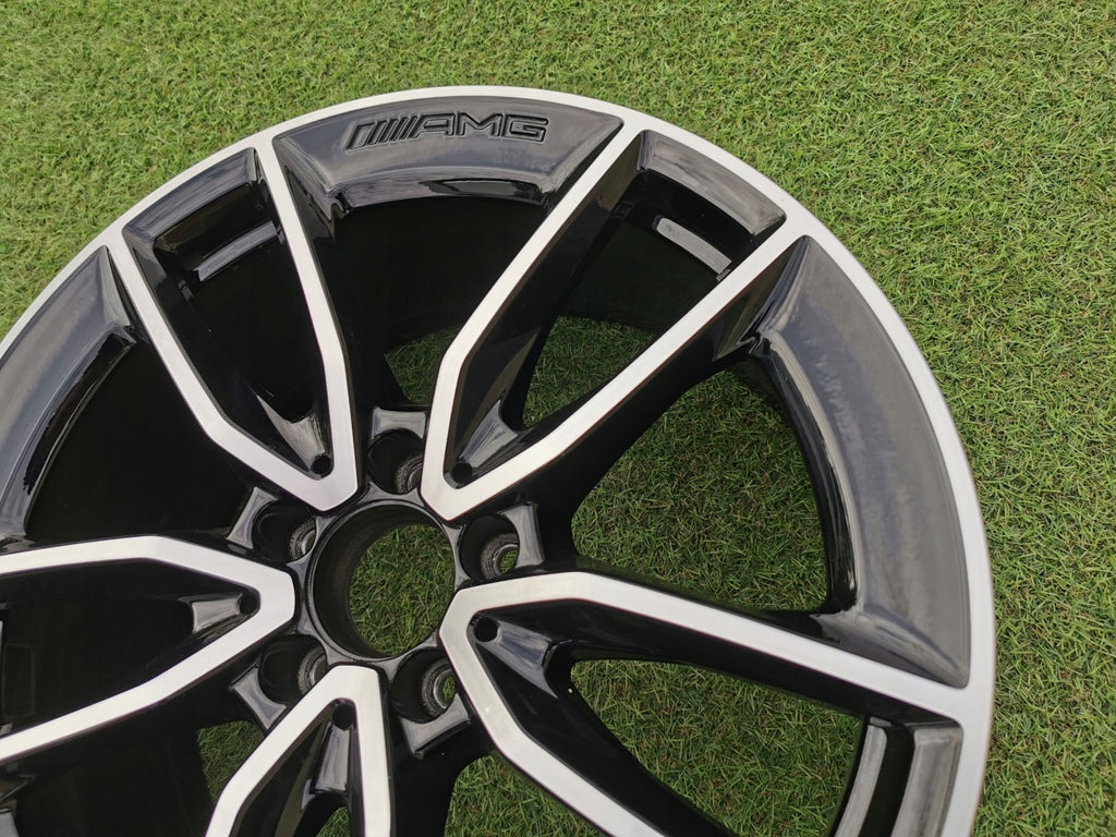 1x Alufelge 19 Zoll 8.5" 5x112 52ET Mercedes-Benz Amg Rim Wheel FEL1743088731jh
