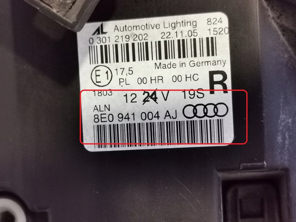 Frontscheinwerfer Audi A4 B7 8E0941004AJ LED Rechts Scheinwerfer Headlight