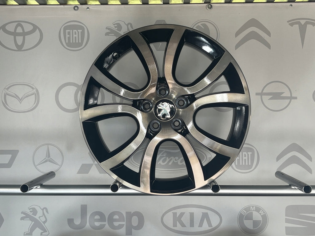 4x Alufelge 18 Zoll 7.5" 5x108 49ET Glanz Schwarz 9671401880 Citroën Ds Expert I FEL9243892935kf
