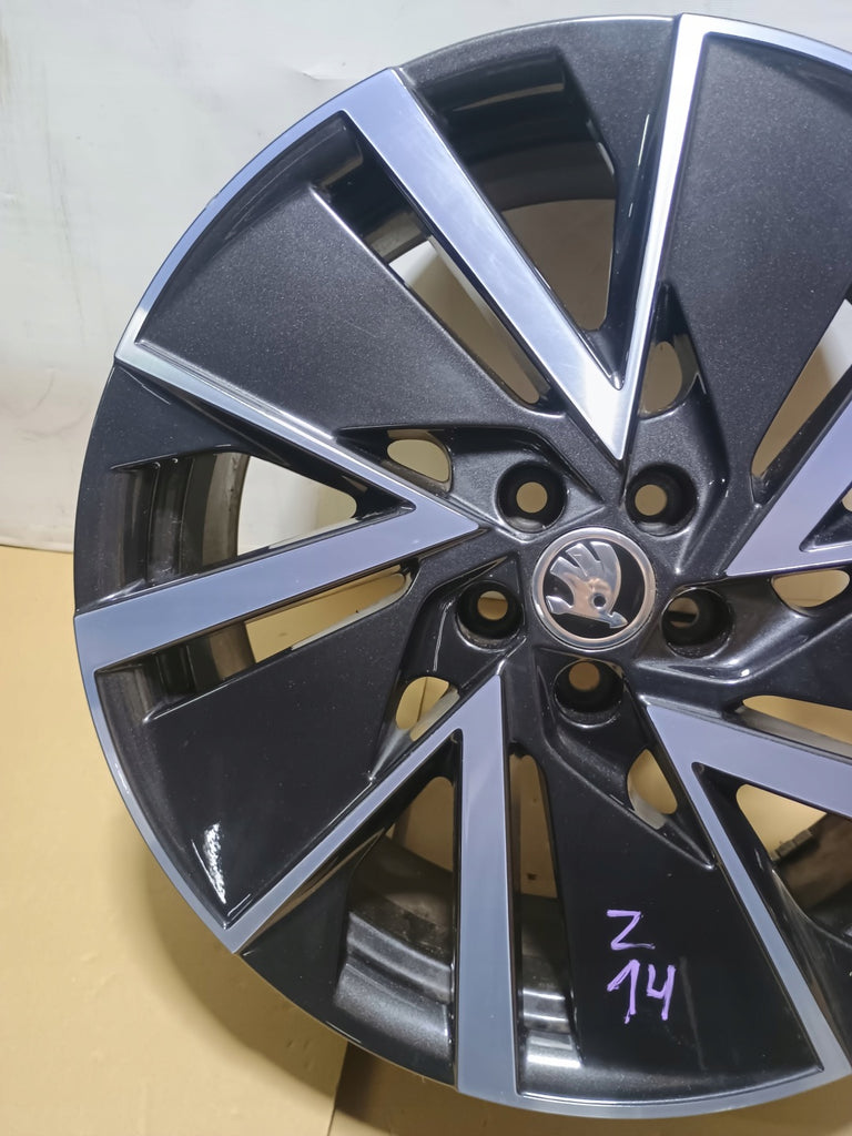 1x Alufelge 18 Zoll 7.0" 5x100 39ET Glanz Graphit 658601025J Mg Scala Kamiq FEL6757510823tj