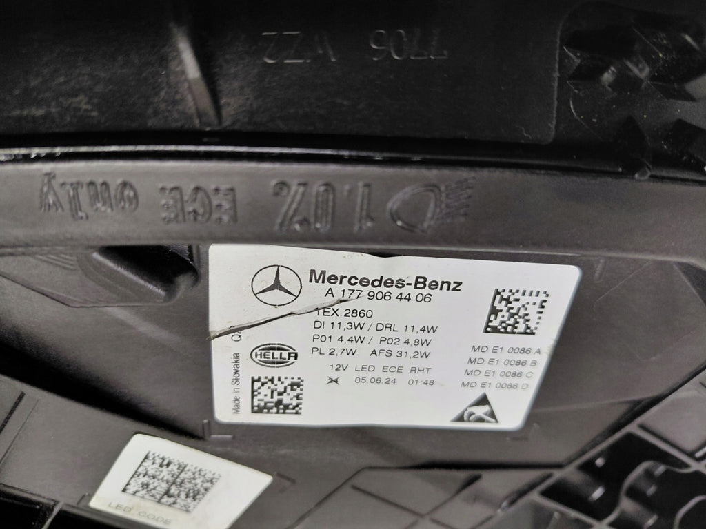 Frontscheinwerfer Mercedes-Benz W177 A1779064406 Rechts Scheinwerfer Headlight SCH1765988200zz