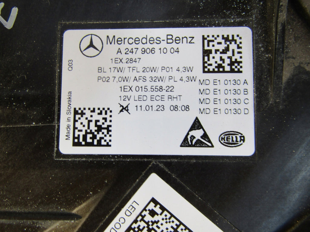Frontscheinwerfer Mercedes-Benz W247 A2479061004 Laser Rechts Headlight SCH6596272885ym