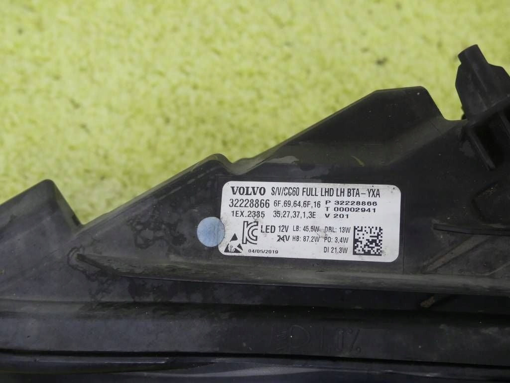 Frontscheinwerfer Volvo V60 S60 III 32228866 Full LED Links Headlight SCH2343344119yj