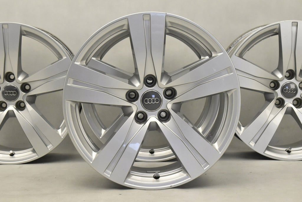4x Alufelge 18 Zoll 8.0" 5x112 25ET Glanz Silber 4M0601025A Audi Q7 Rim Wheel FEL6189236988ds